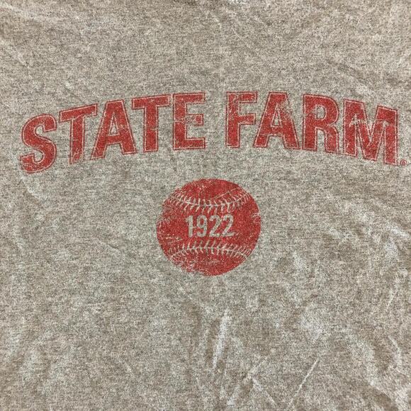 Men’s Grey State Farm Baseball Graphic Number Tee - Picture 3 of 4
